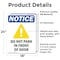 Signmission Do Not Park In Front Of Door Sign, Vinyl Decal, 18in W x 24in L, 2PK OS-2PACK-NS-D-1824-V-11329 - alternate 2